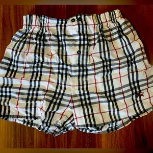 Burberry boxer shorts, new/unused women’s size S, white